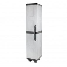 Ντουλάπα Μονόφυλλη Πλαστική Ίριδα 36x44x179cm Γκρι-Ανθρακί HOMEPLAST 5200310909238